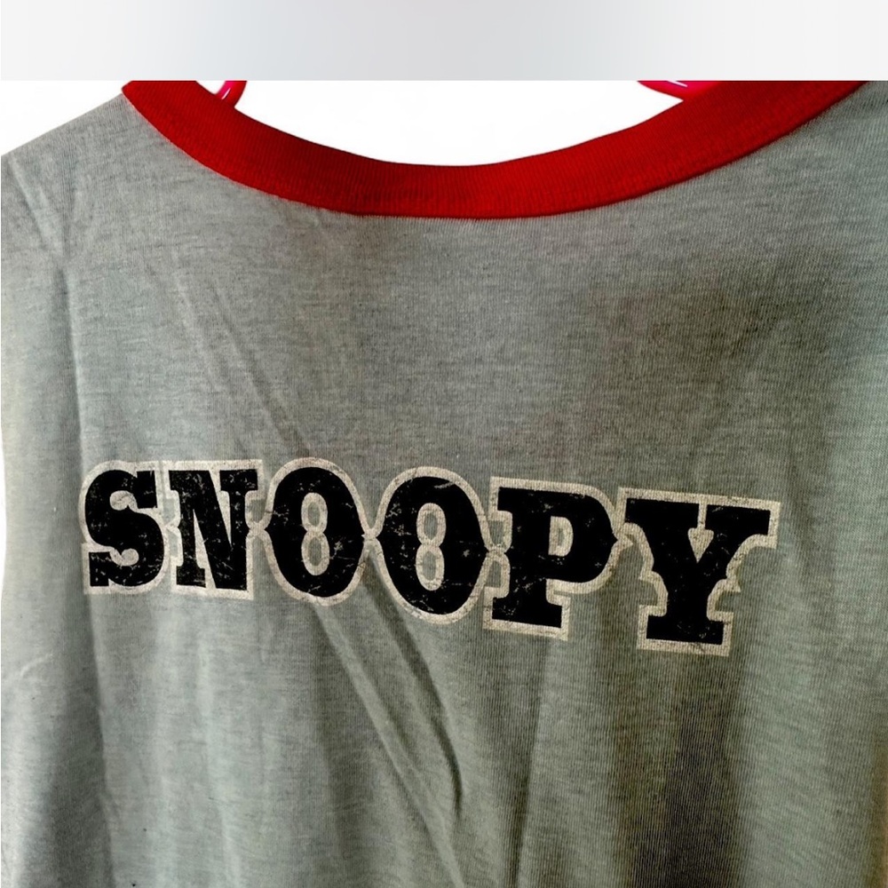 Peanuts Snoopy Kids Tank Top - Gray and Red - Picture 5 of 6